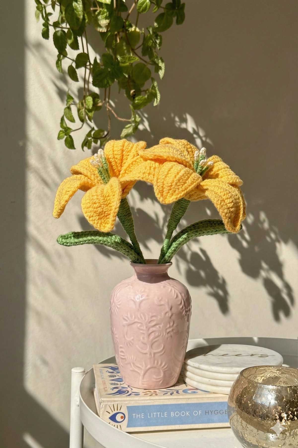 Crochet Lily and Vase Set