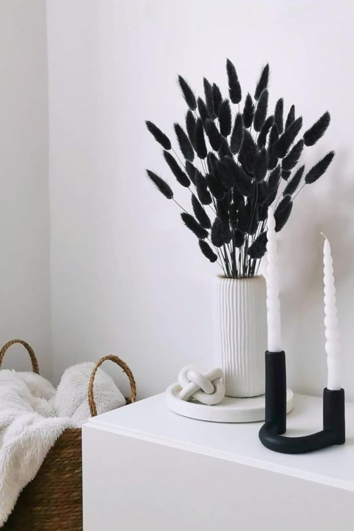 Dried Bunny Tail Black