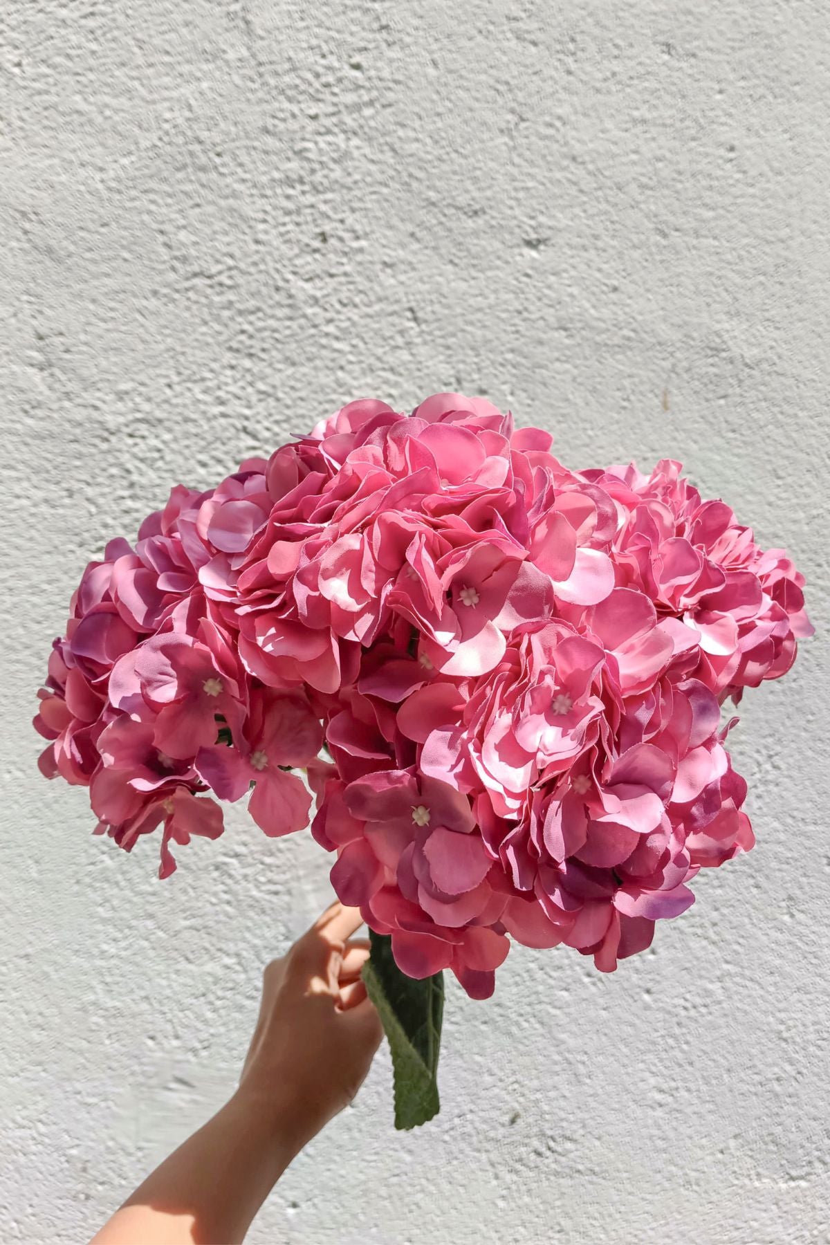 Artificial Hydrangea Pink (Set of 5)