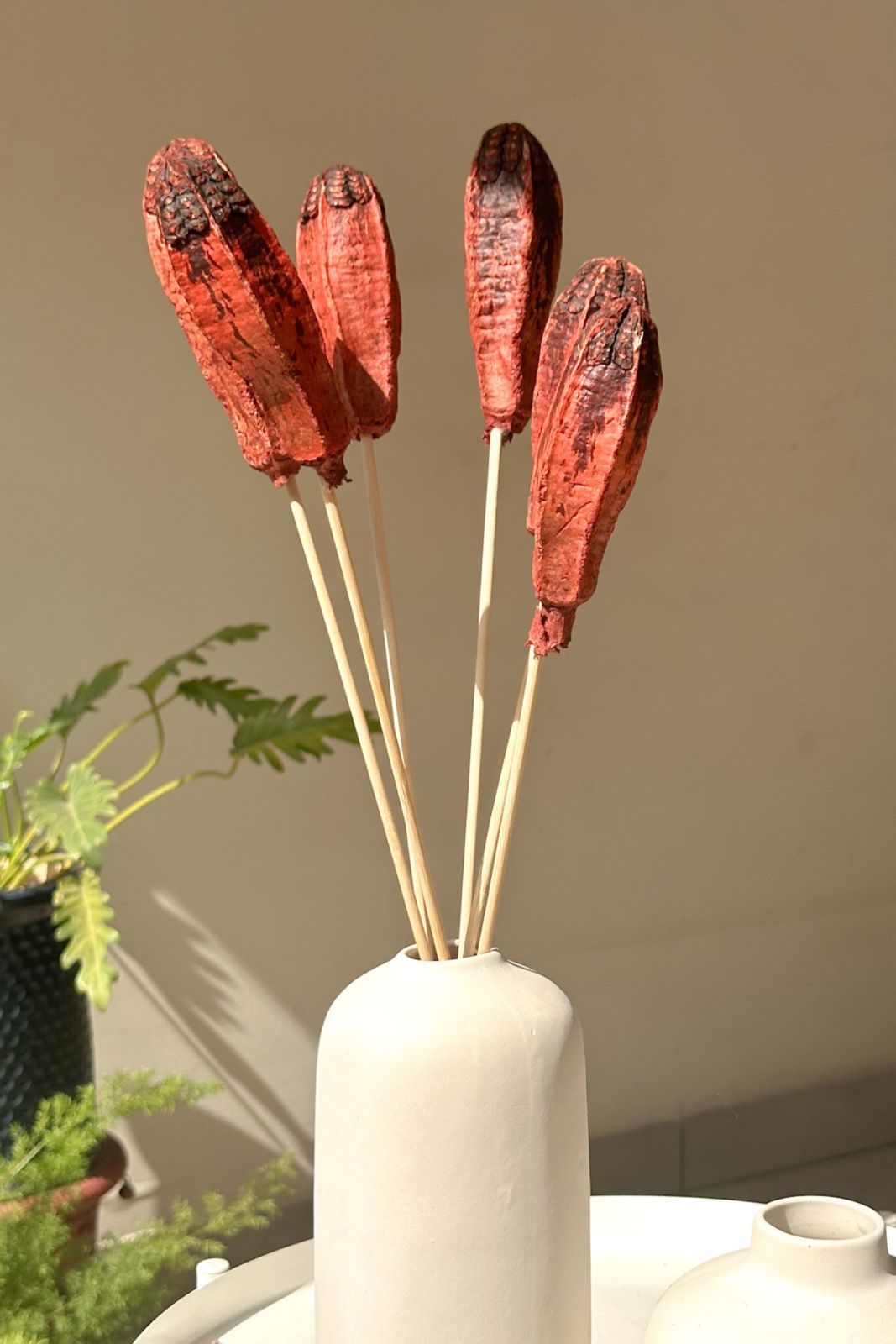 Mahogany Stems Rust Orange (set of 8)