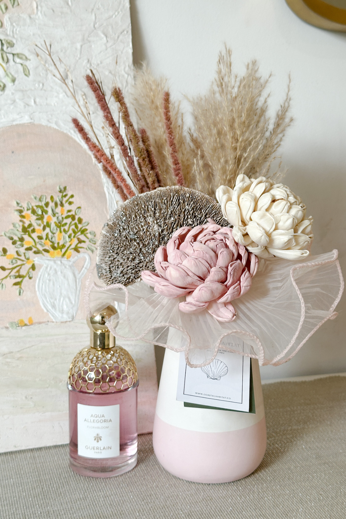 Florabloom Dried flower Vase Gift Set