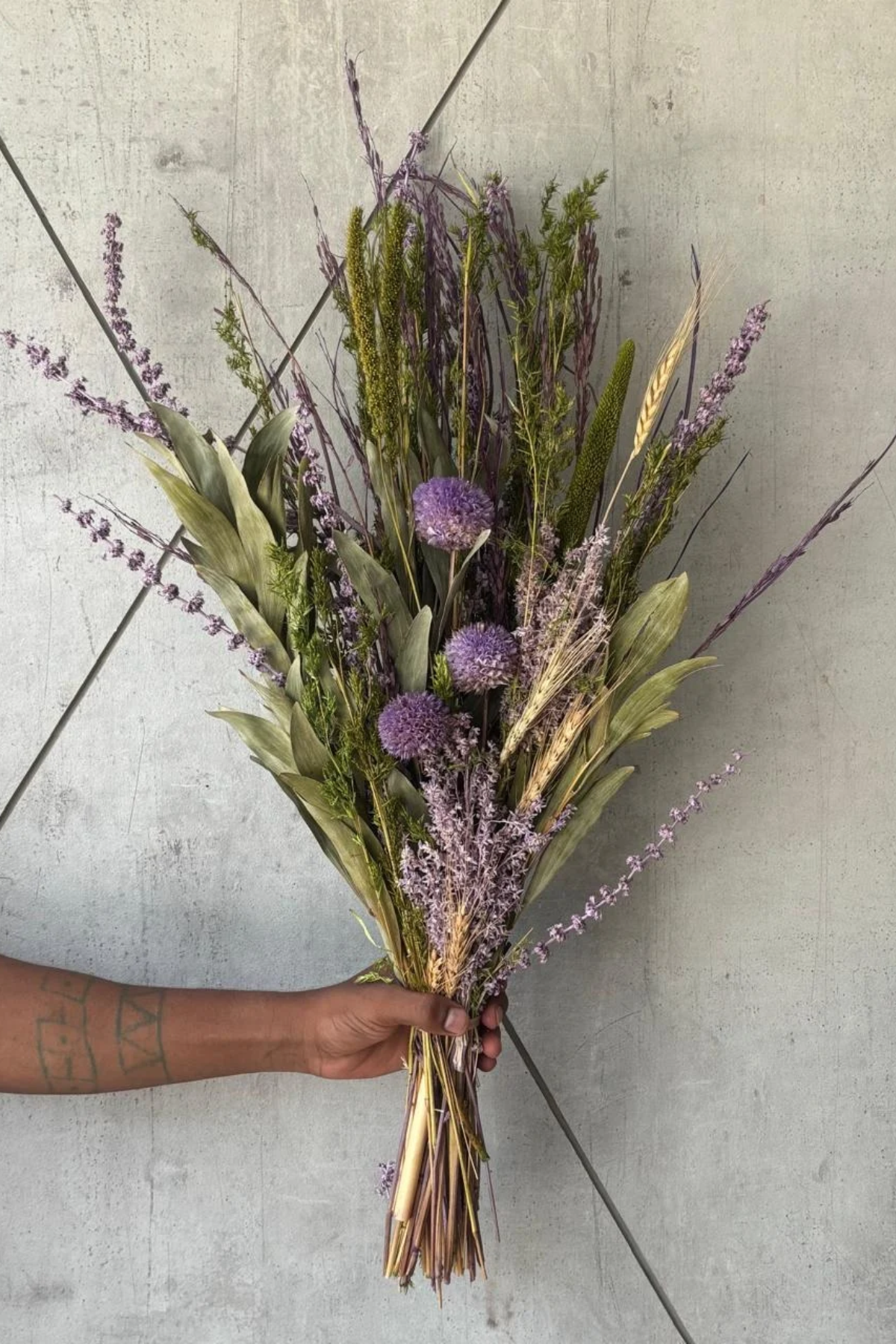 Lilac Prairie Dried Flower Bunch