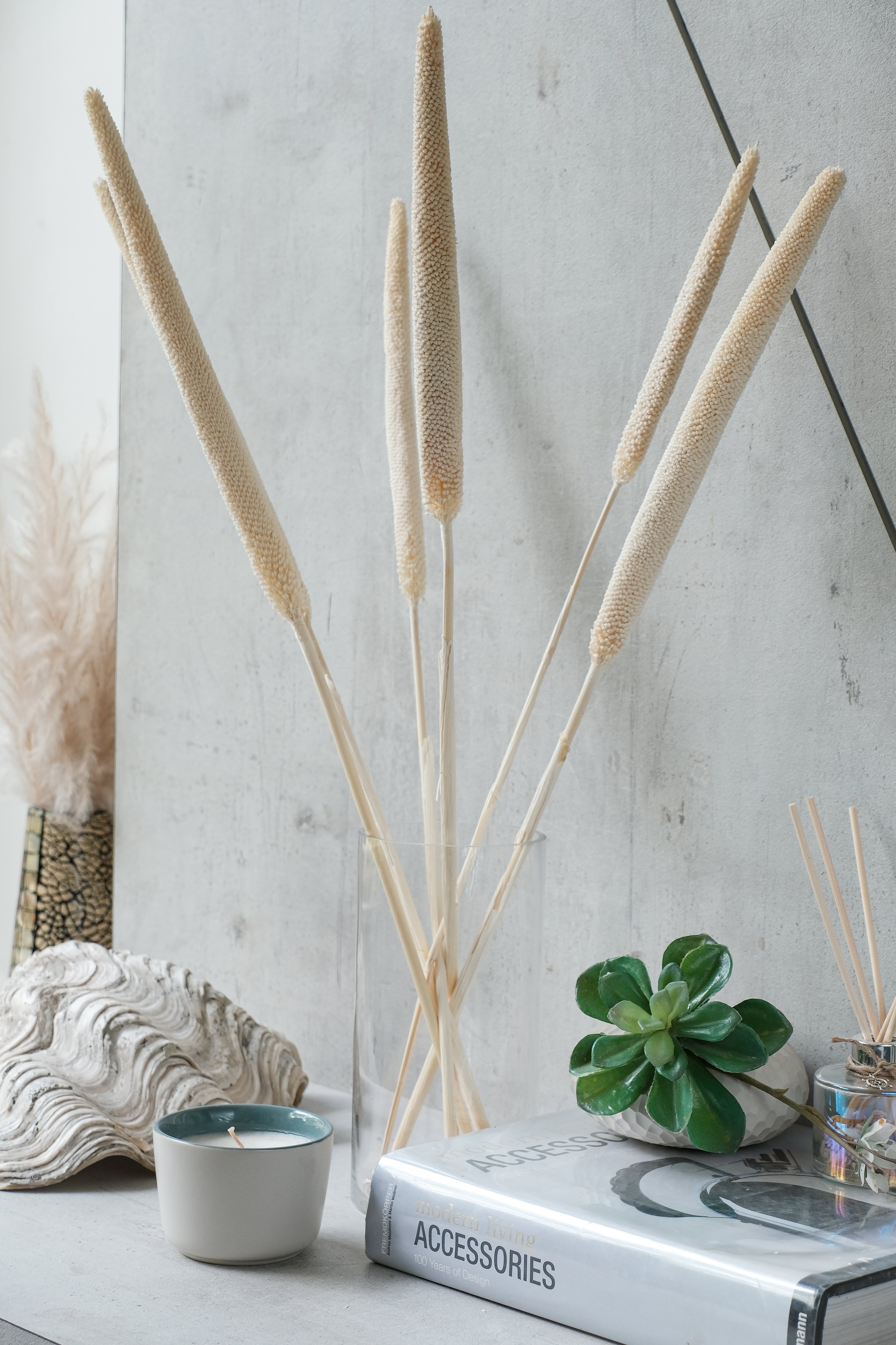White Millet Stems (Set of 5 stems)