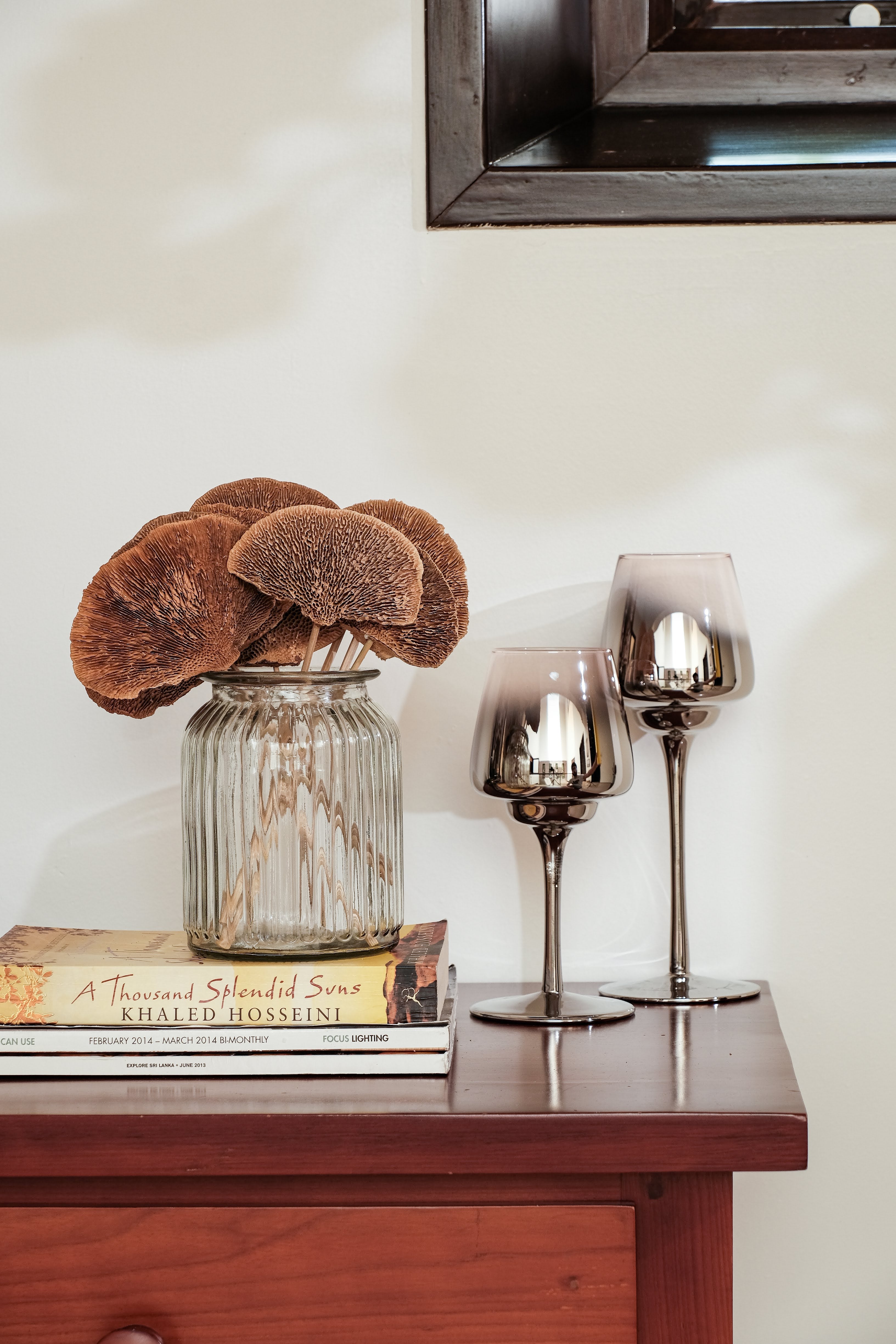 Sponge mushroom brown (set of 8)