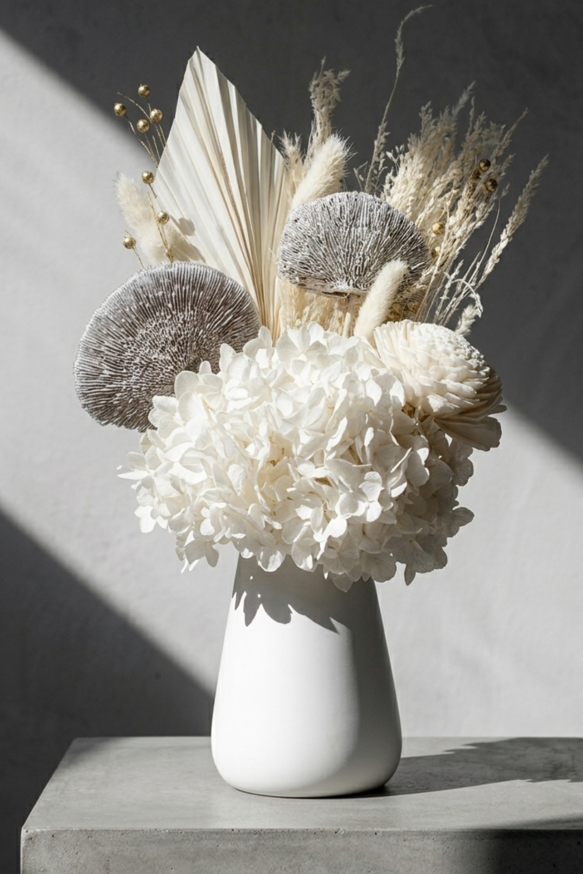 Snow White Dried Flower Set