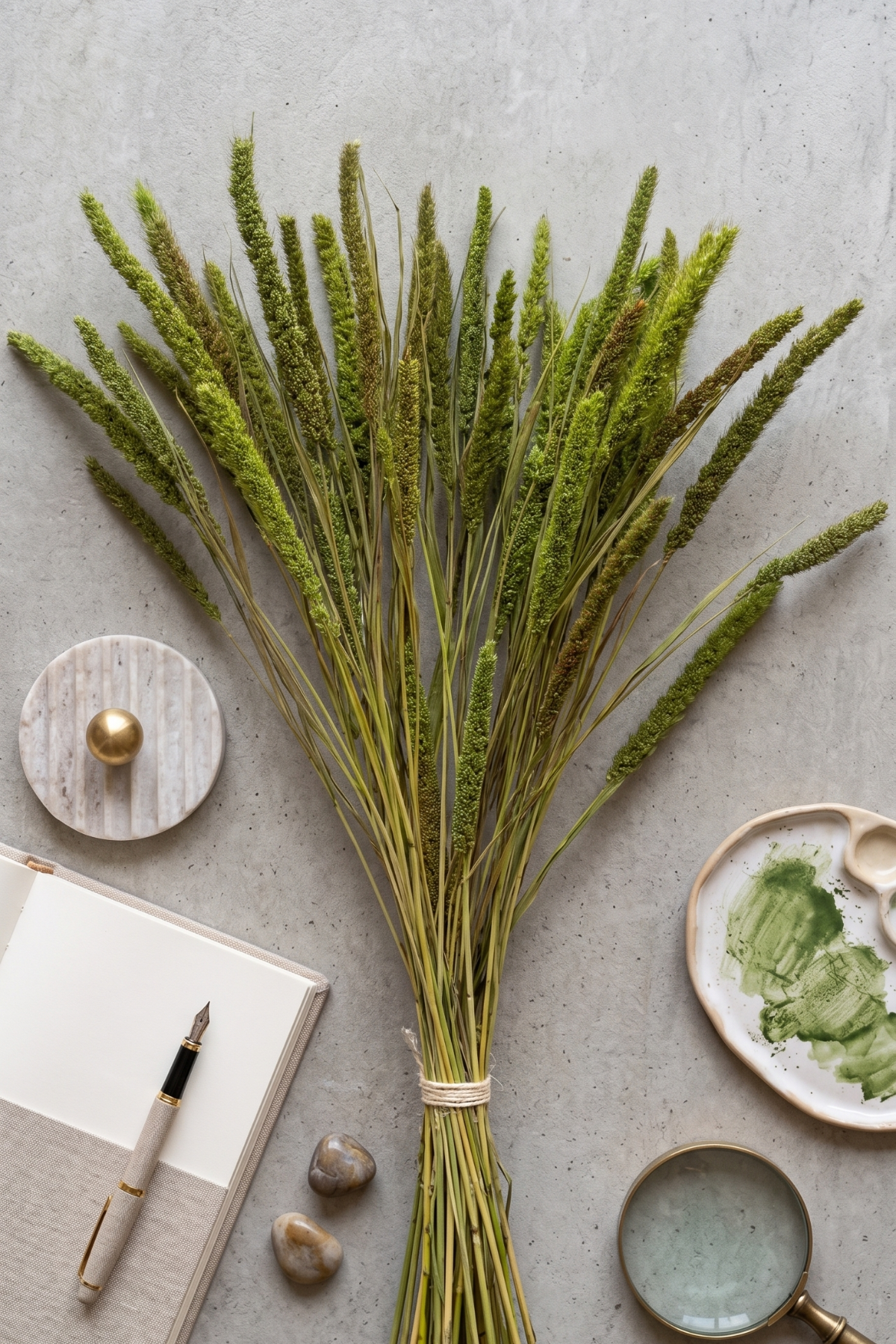Millet Grass Bunch (Green)