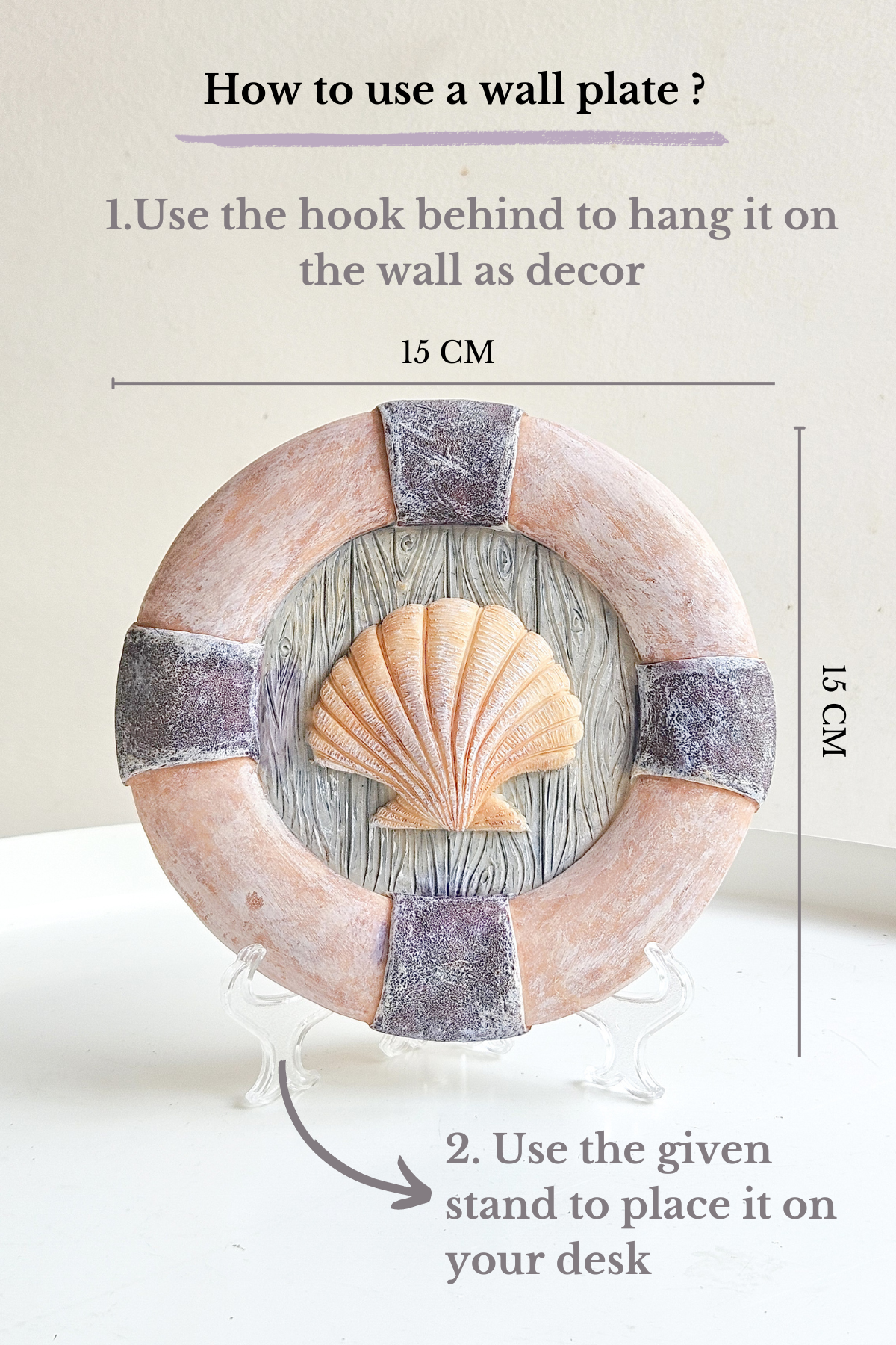 Sea shell wall plate