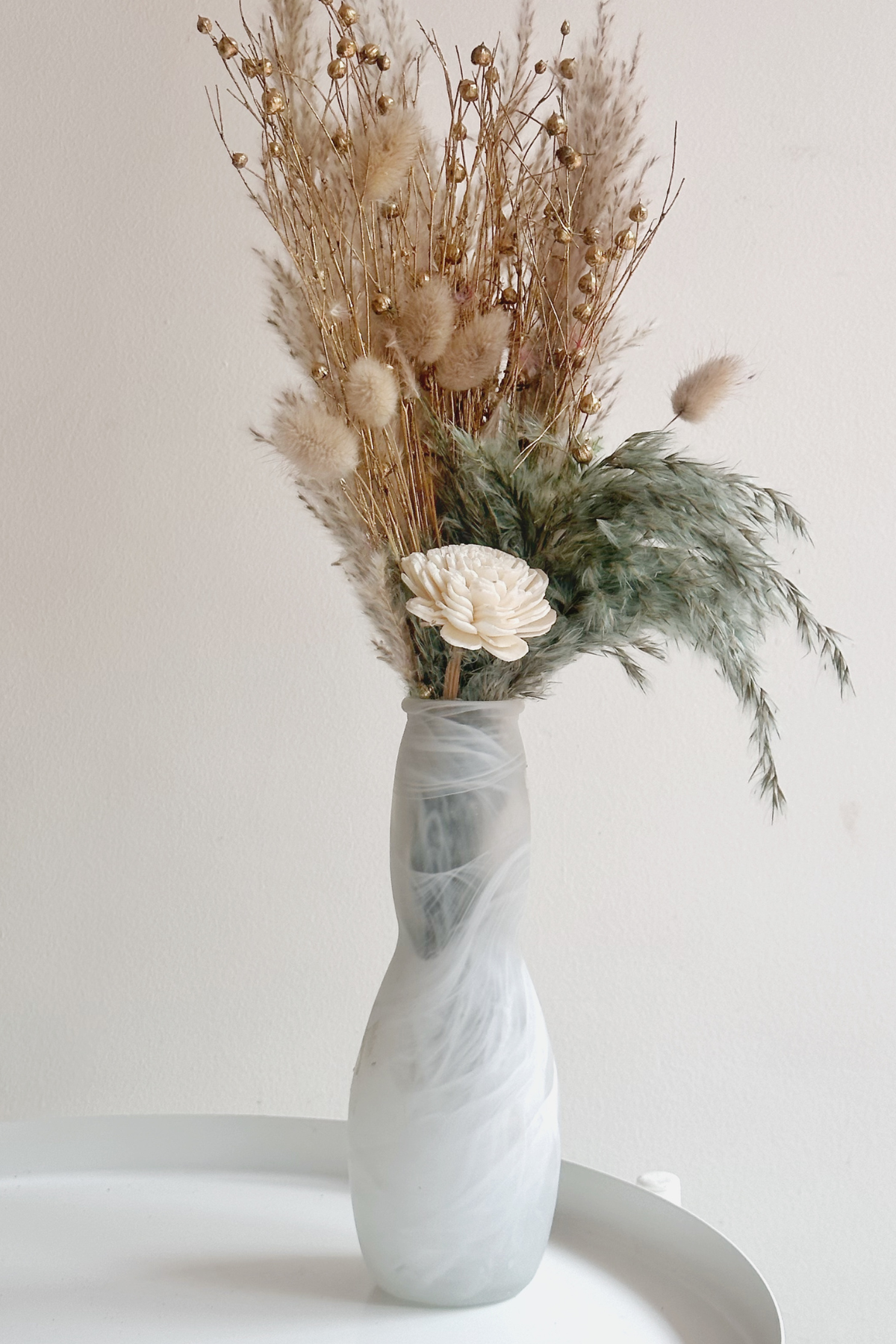 Handmade Turkish White Vase