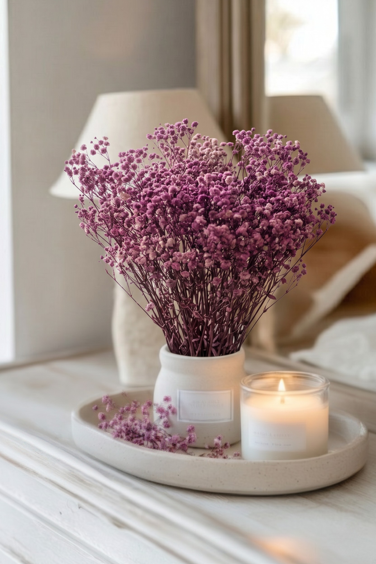 Purple Baby's Breath Bunch