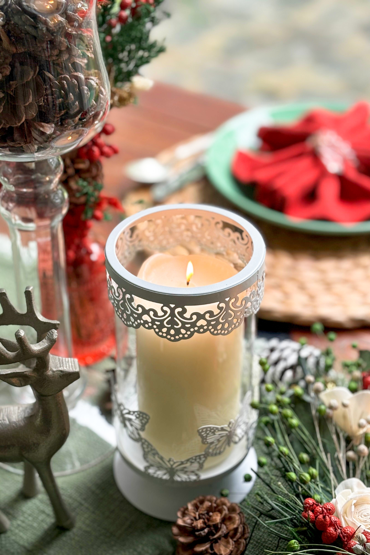 Midnight Butterfly Table Decor