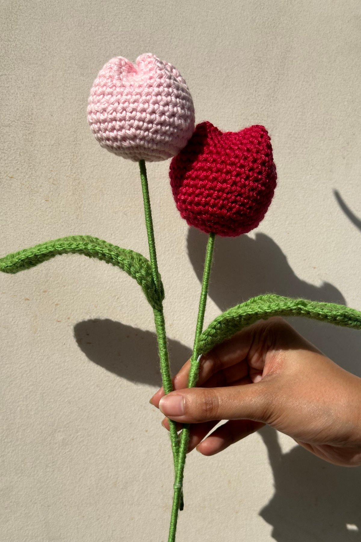 Crochet Tulips and Vase Set