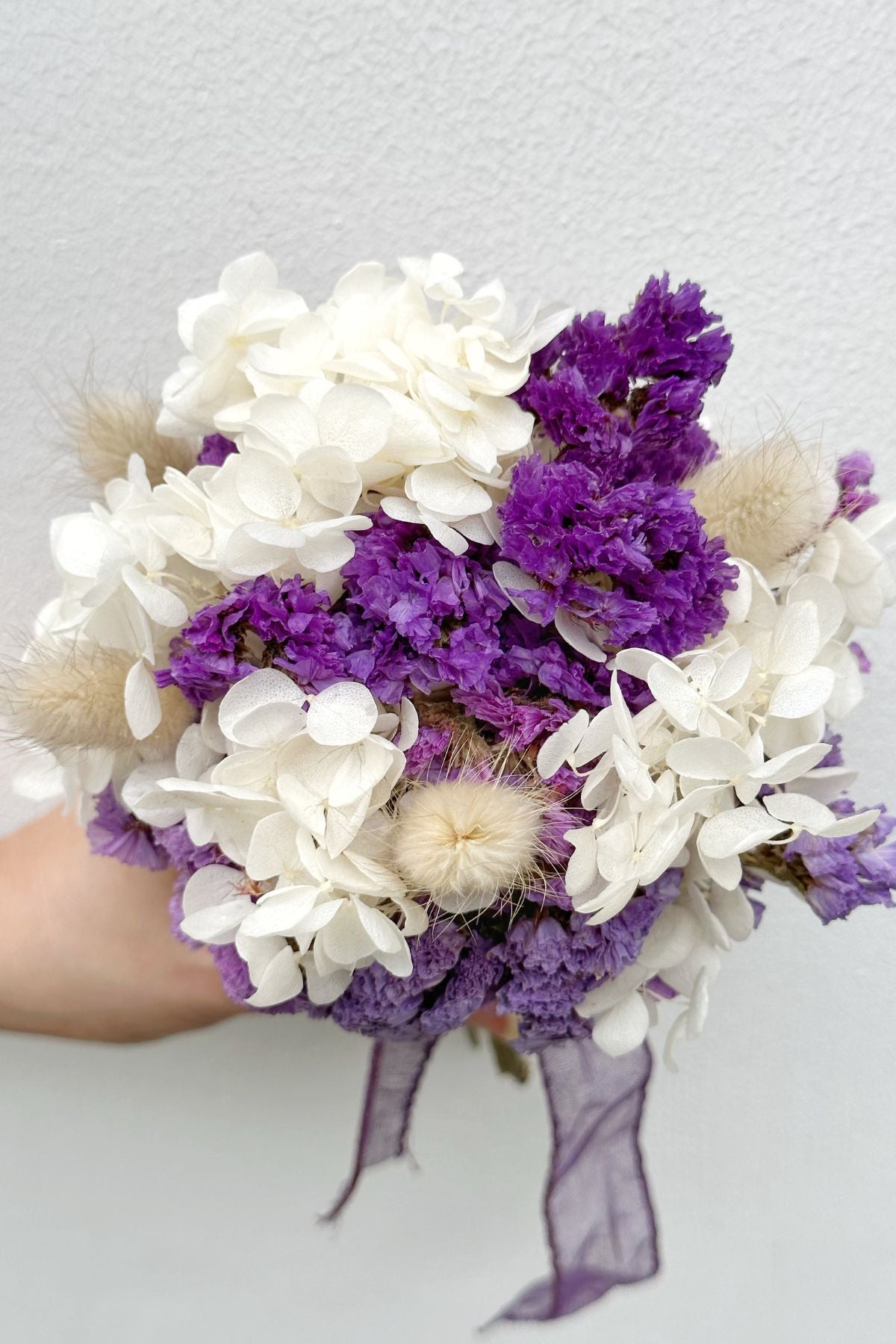 Purple Floral Arrangement with Vase