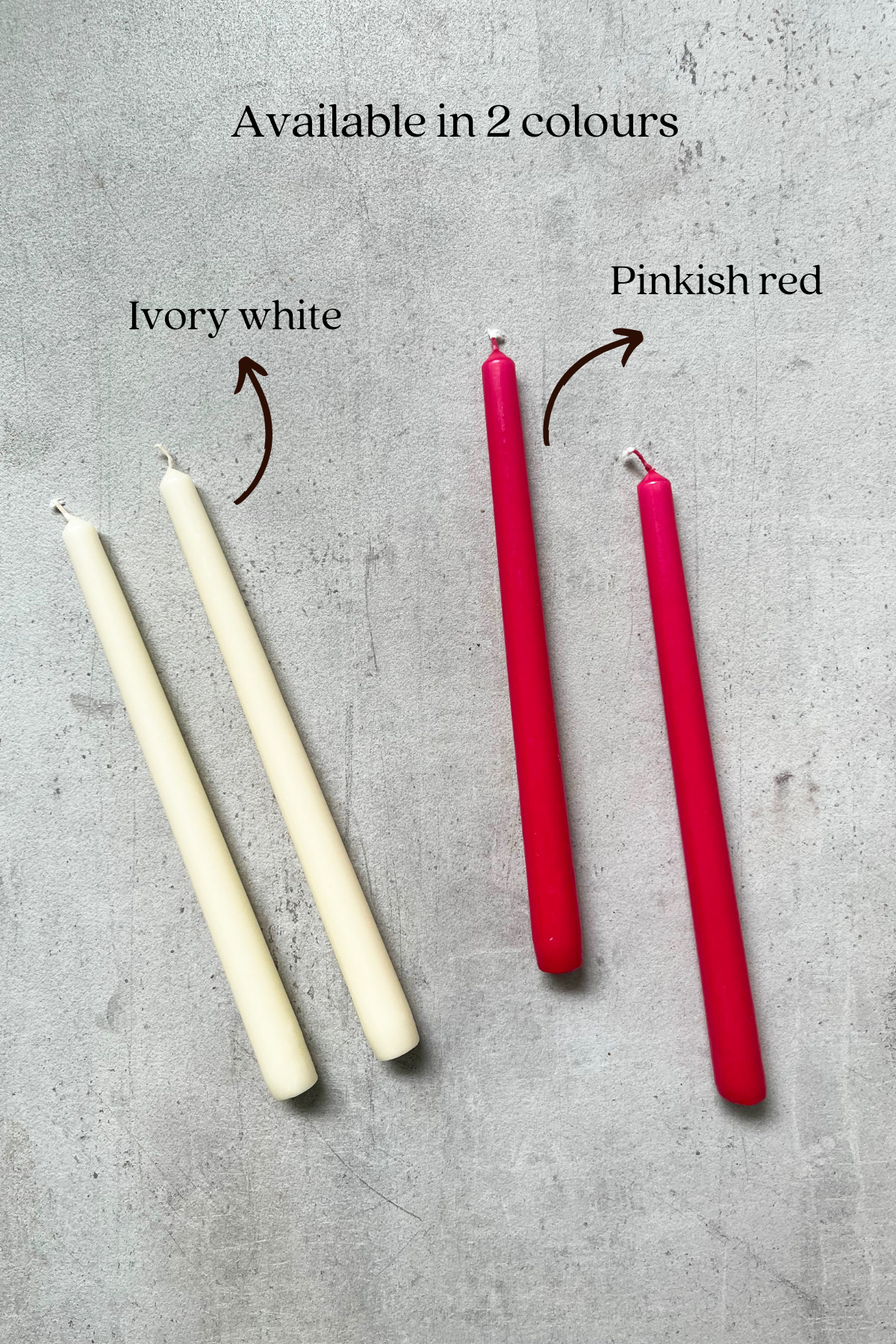 Red Tapered Candle (Pack of 4)