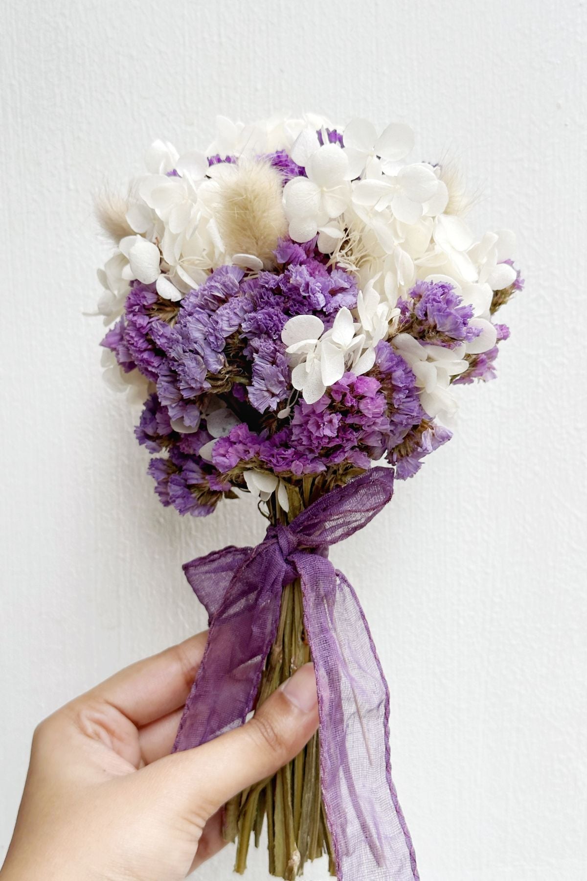 Purple Floral Arrangement with Vase