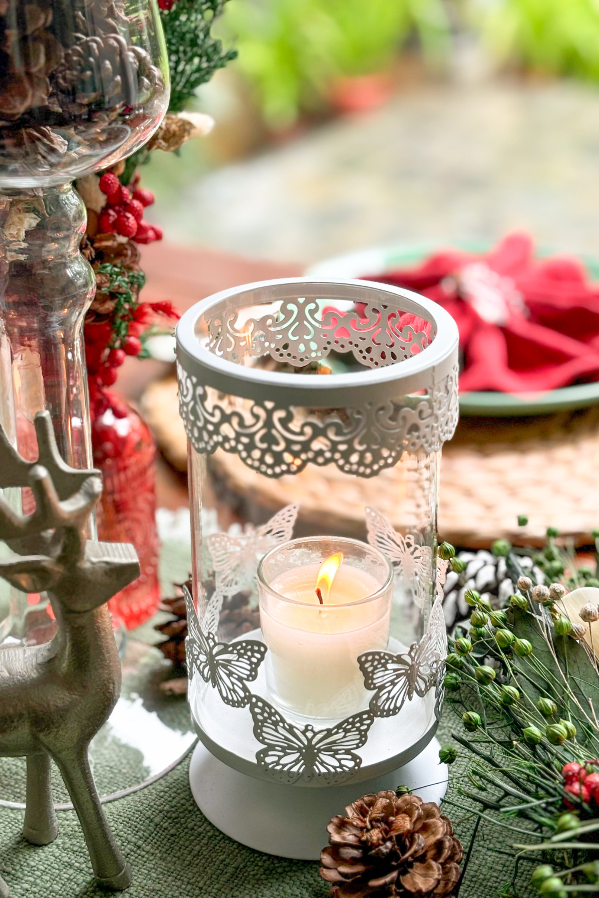 Midnight Butterfly Table Decor