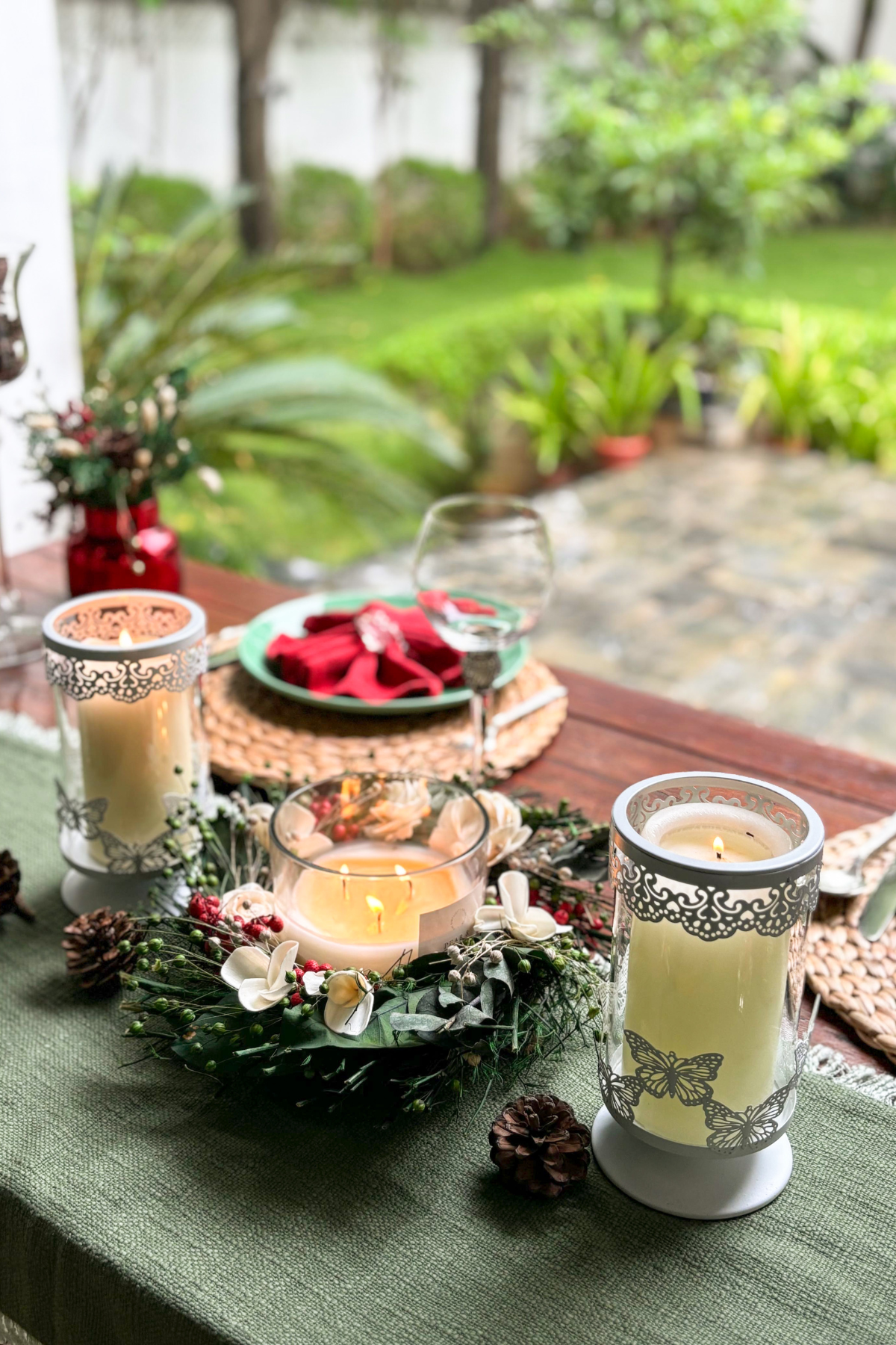 Midnight Butterfly Table Decor