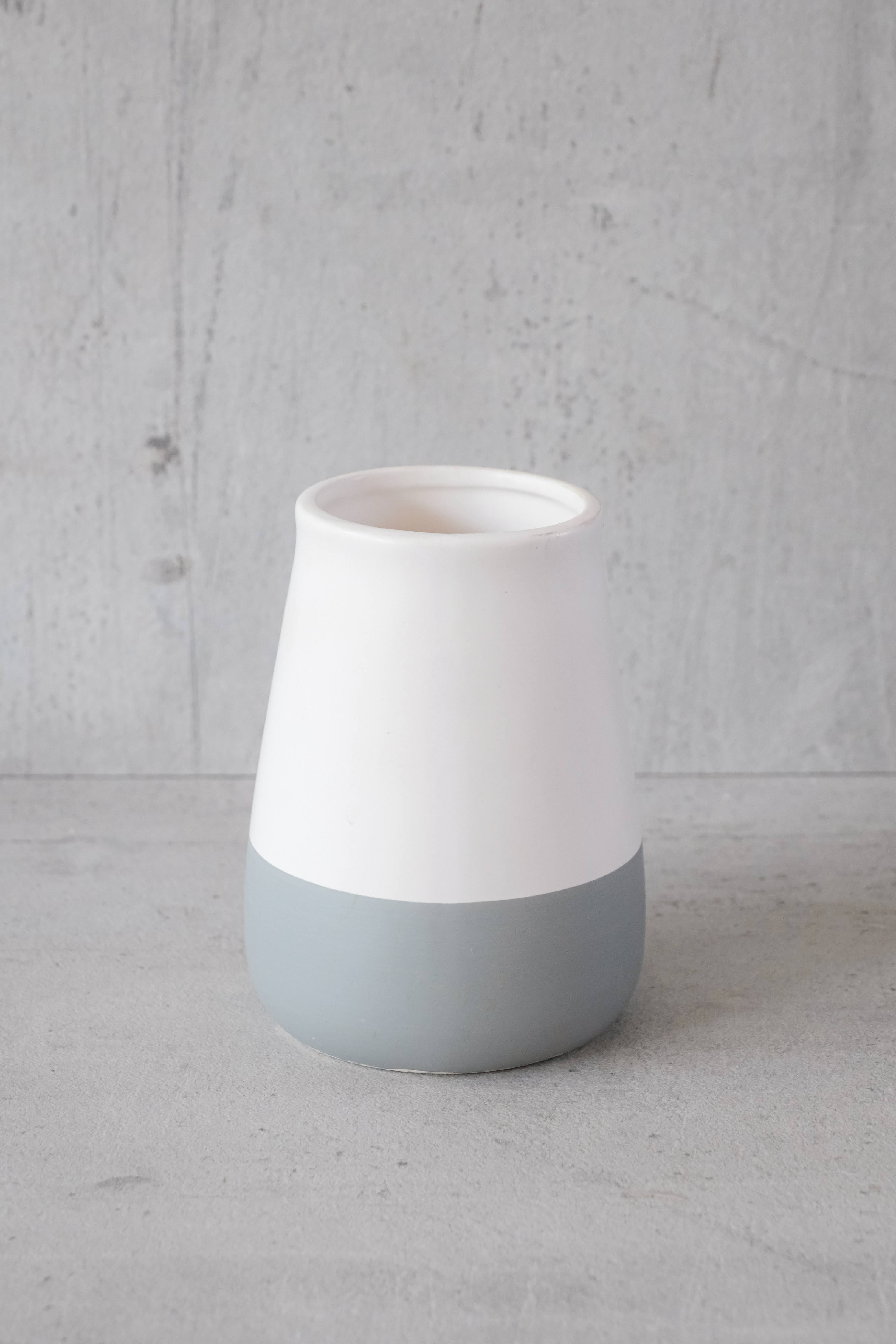 Dual Tone Grey Vase