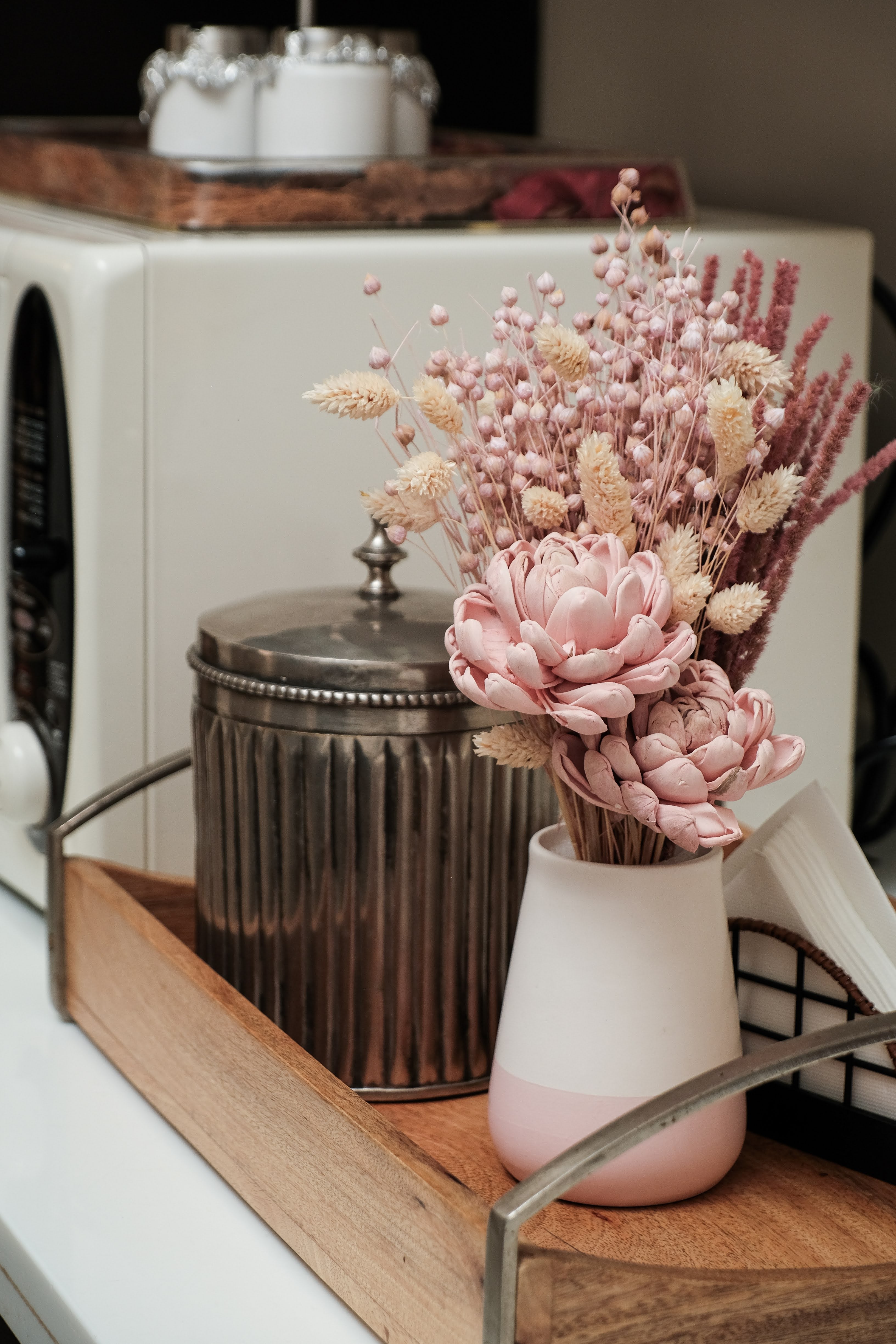 Blush Blossom Bunch and Vase Combo