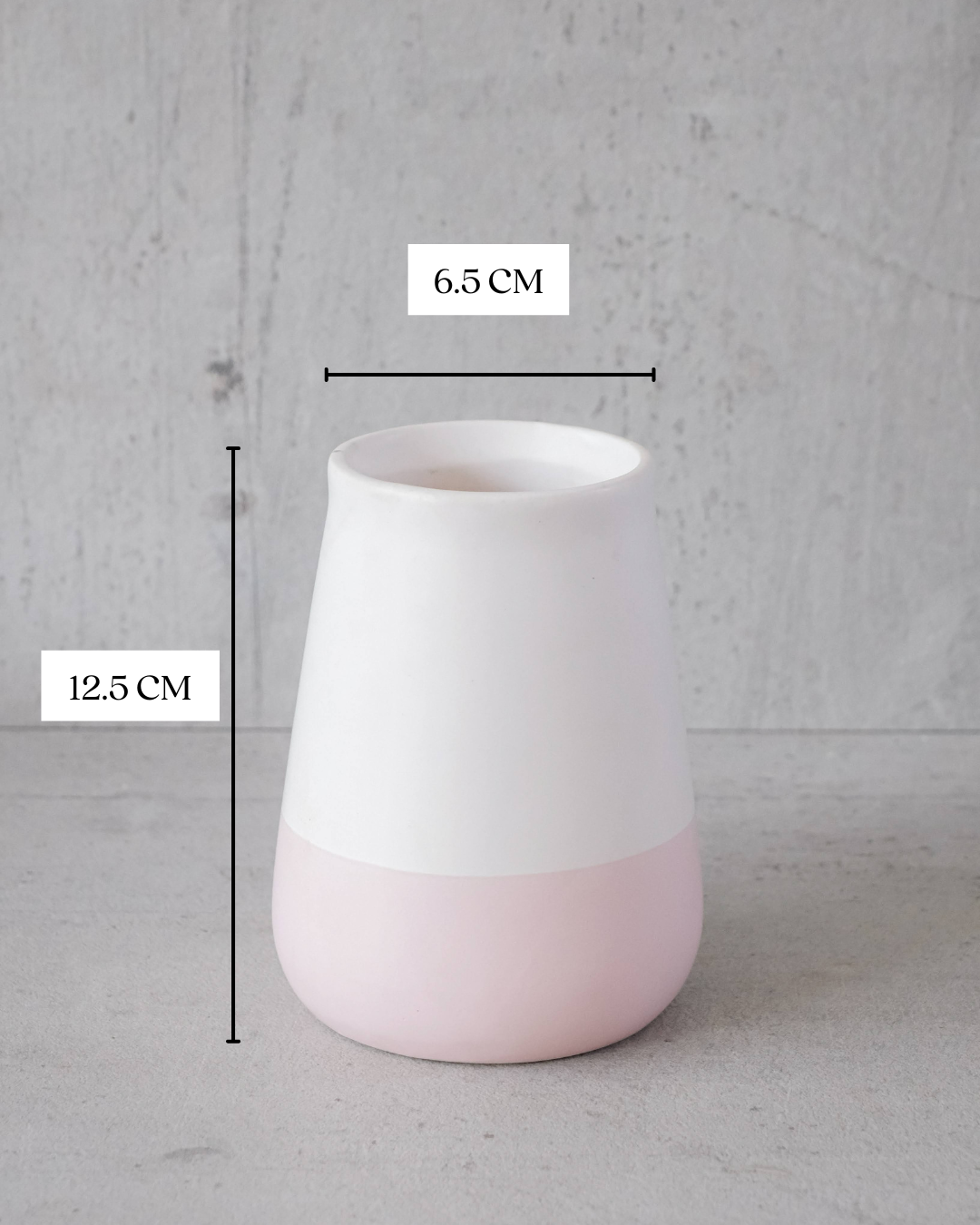 Dual Tone Blush Vase