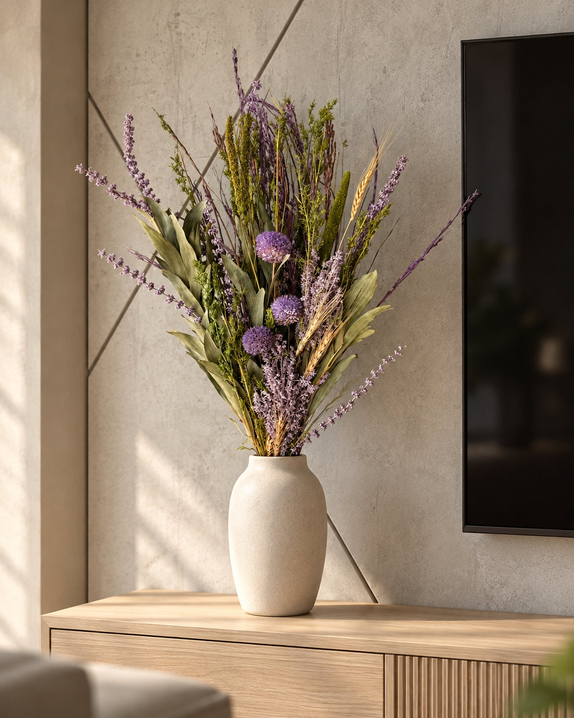 Lilac Prairie Dried Flower Bunch