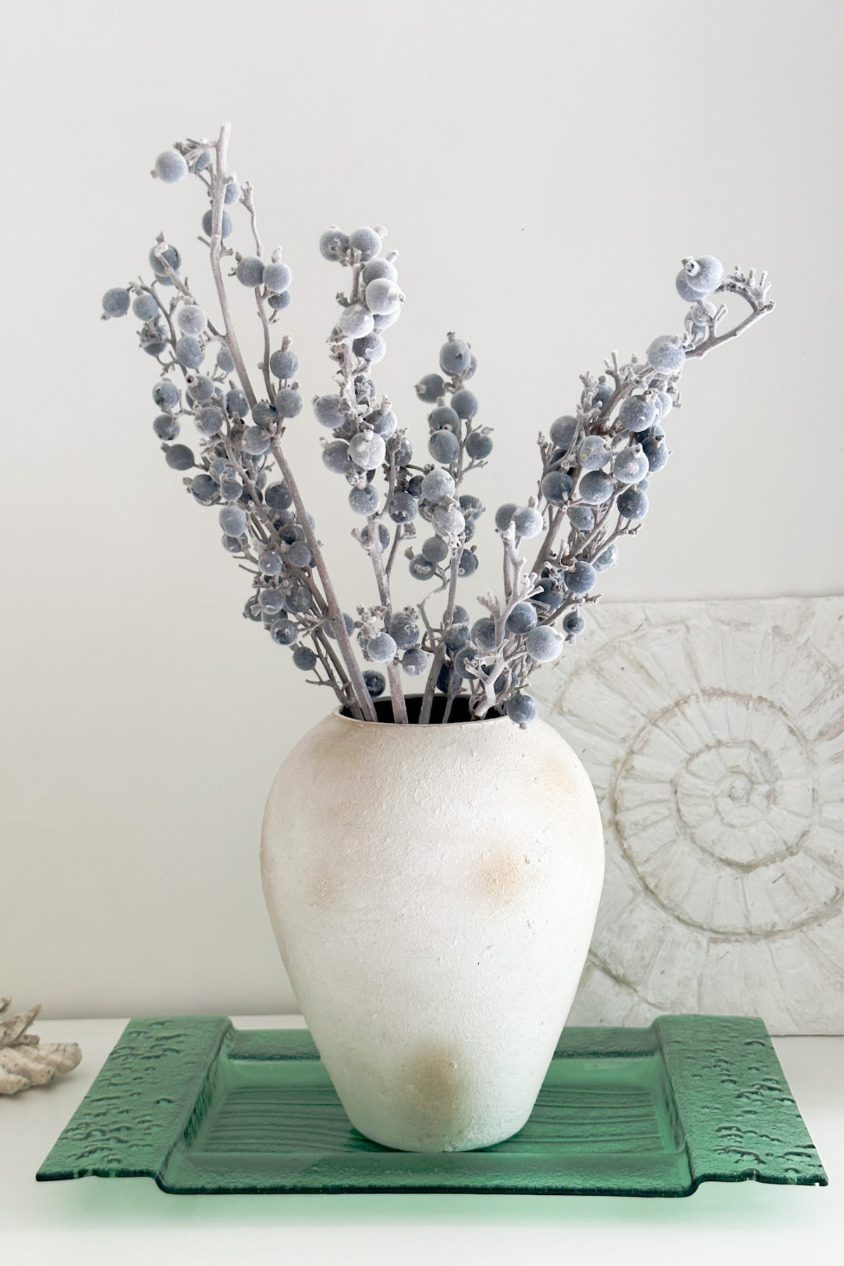 Velvet Finish Berry on Stem (set of 8)