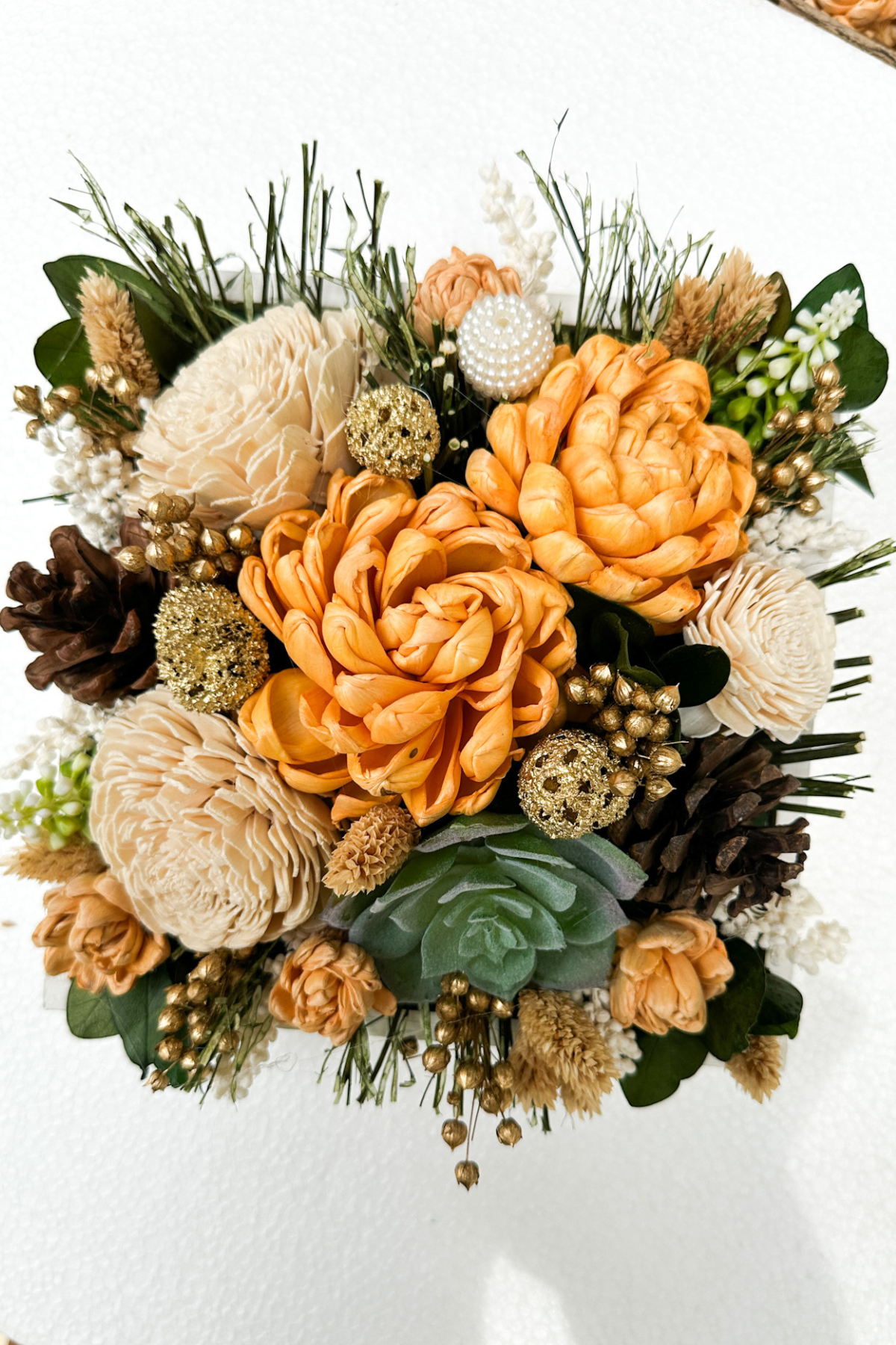 Festive Forever Floral Tray