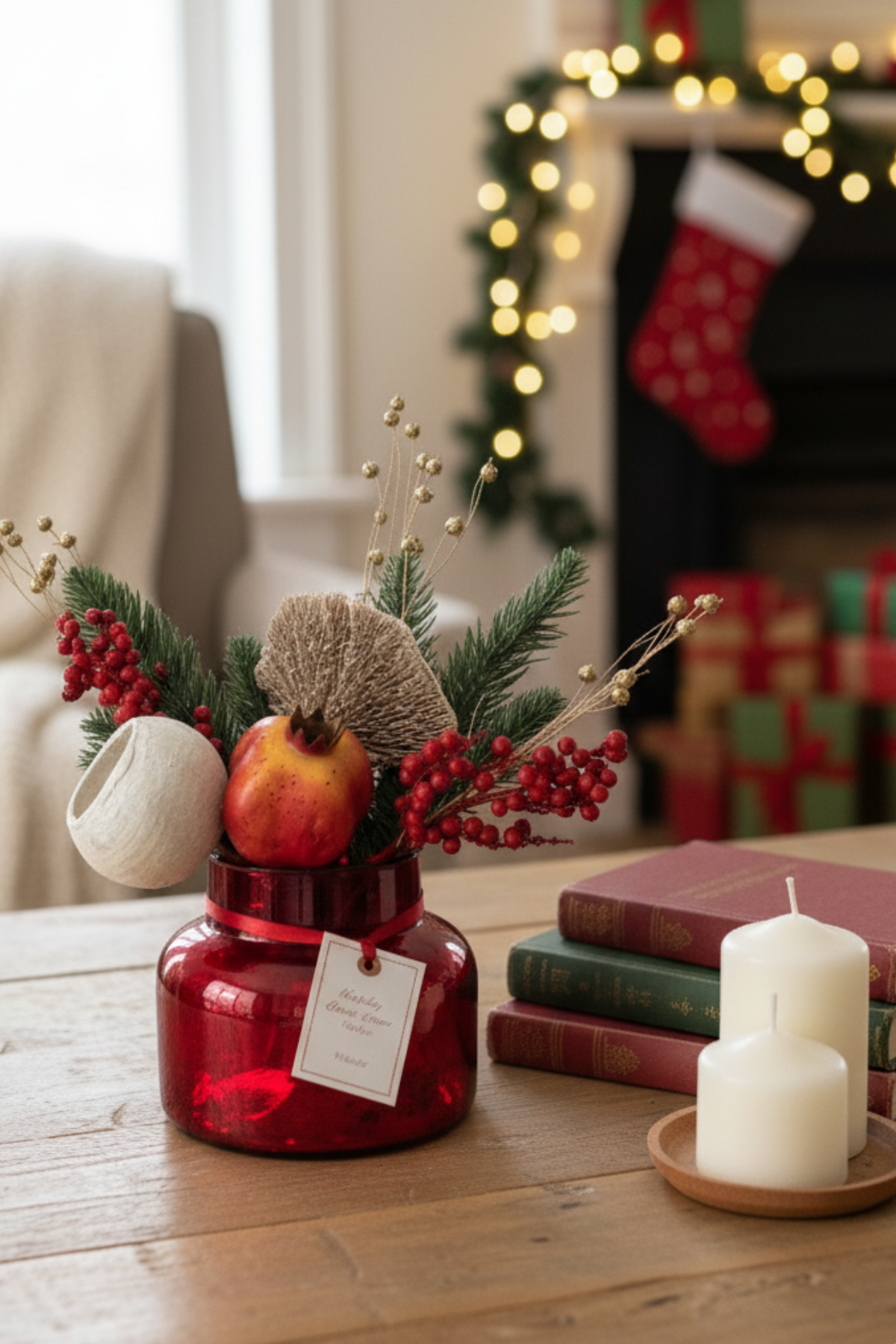 Winter Spice Bunch and Vase Combo