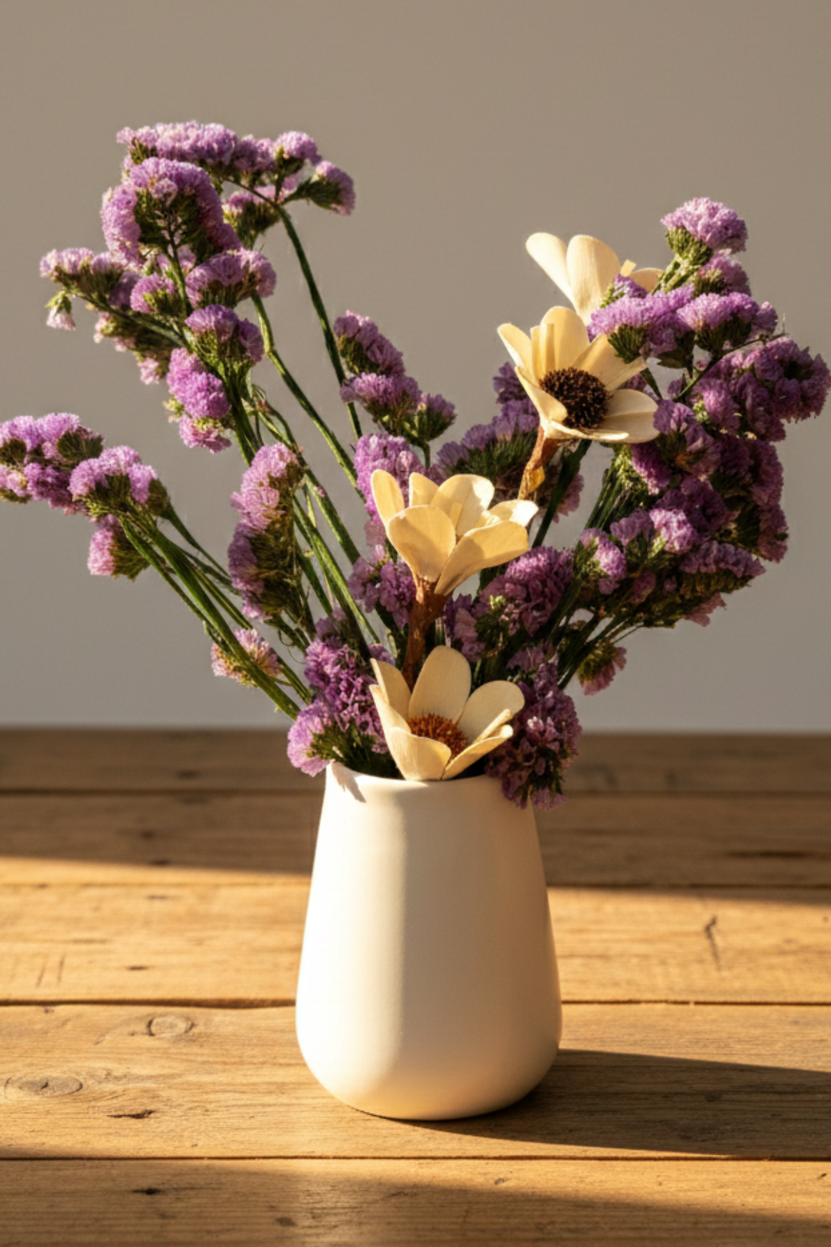Vintage Velvet Bouquet with Vase